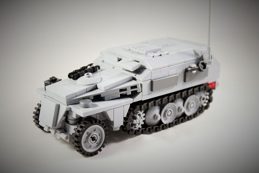 WWII Wehrmacht Fahrzeug SdKfz 250 late KOMMANDO aus LEGO® Teilen