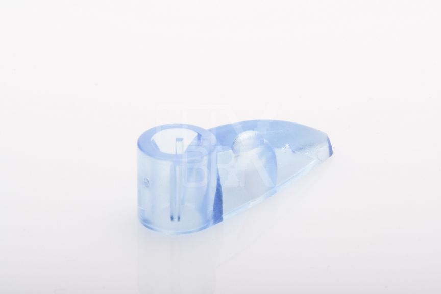 1x3 Bionicle Keil mit Achsenloch transparent-lila