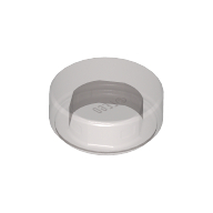 1x1 Fliese rund  transparent-schwarz