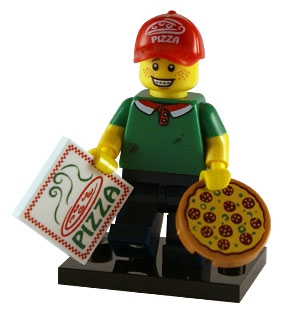 LEGO® Minifigur aus Serie 12 Pizza Delivery Guy 