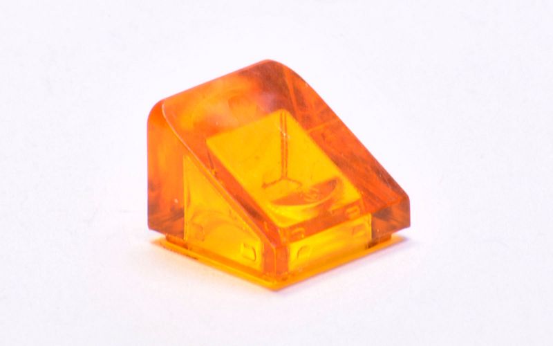 1x1 Dachstein 30° transparent-orange