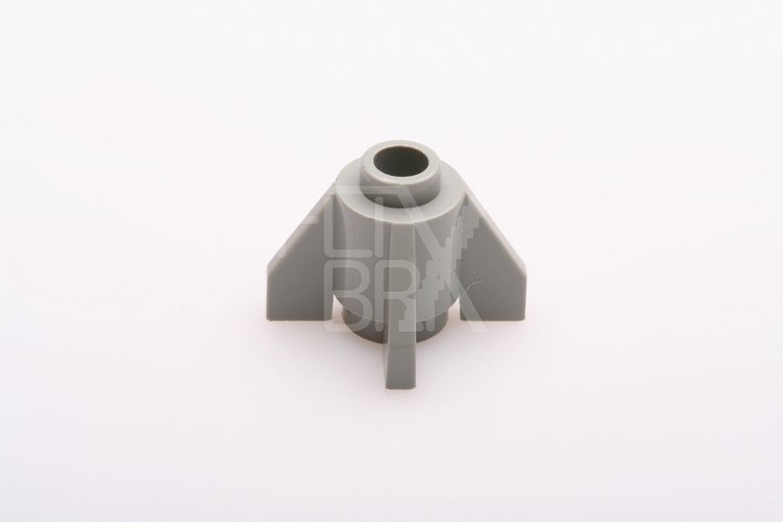 1x1 Rundstein/Rakete mit Flossen althellgrau