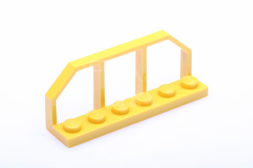 1x6 Zug Wagon Ende / Handlauf gelb