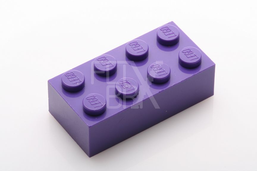 2x4 Stein mittelviolett