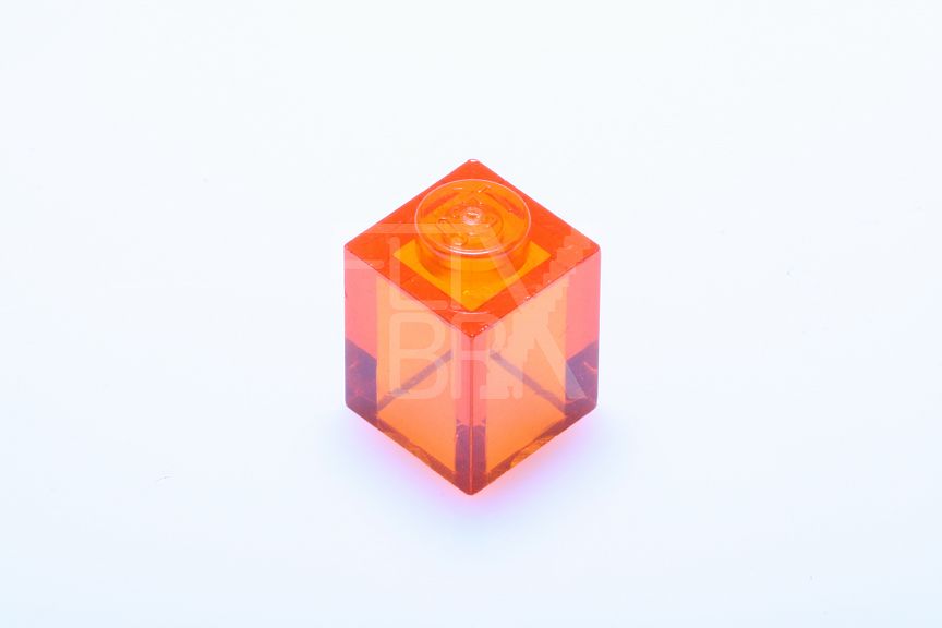1x1 Stein  transparent-orange
