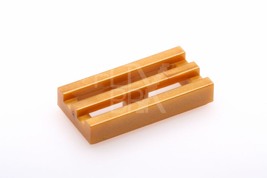 1x2 Gitterfliese Grille pearl-gold