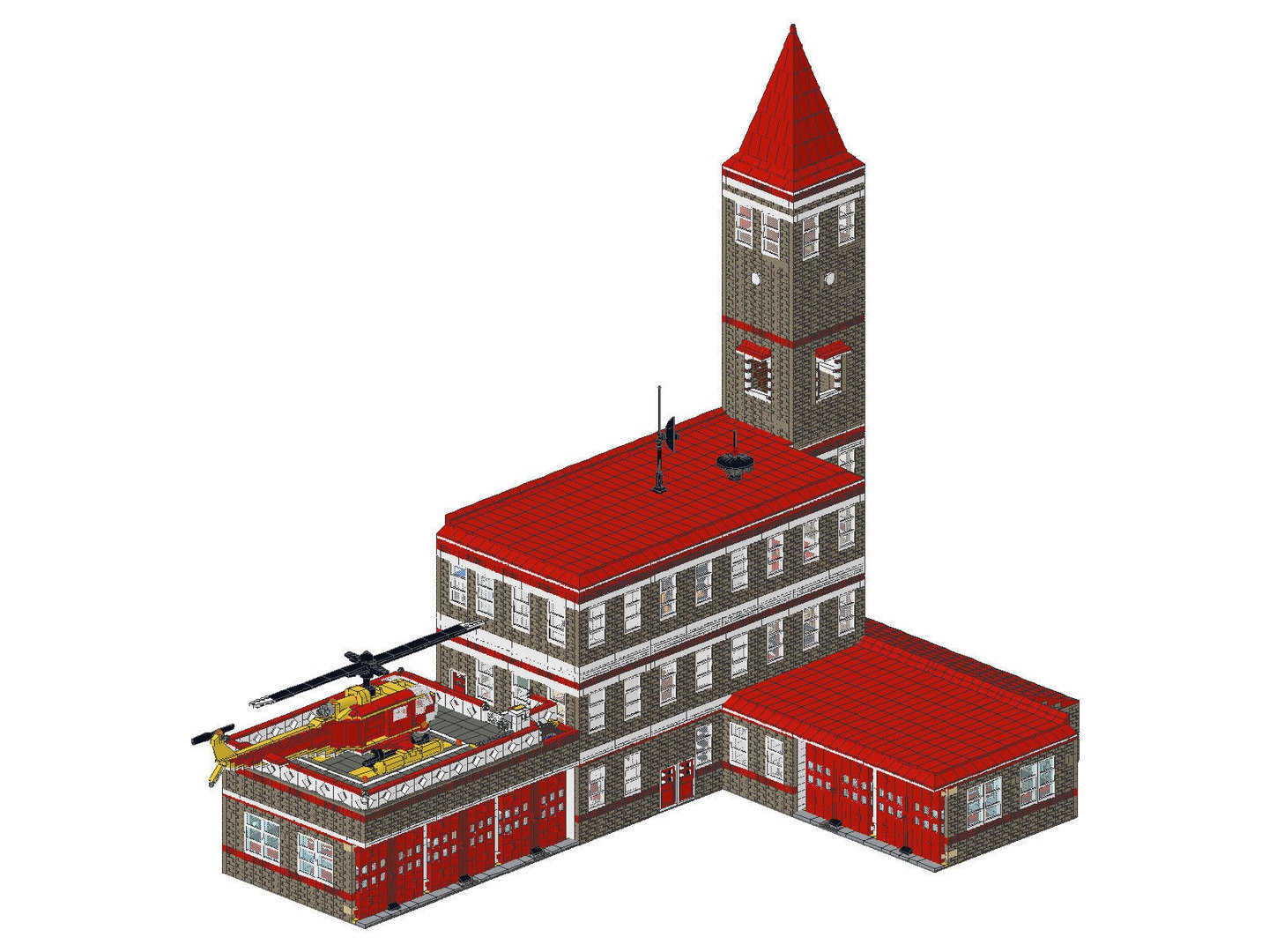 FEUERWEHR UND POLIZEI GEBÄUDE