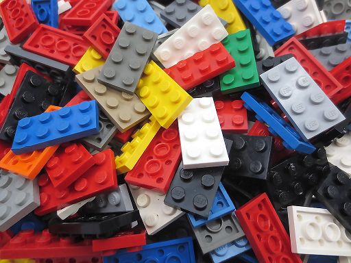 200 LEGO® Platten 2x4 verschiedene Farben 
