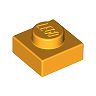 1x1 Platte hellorange