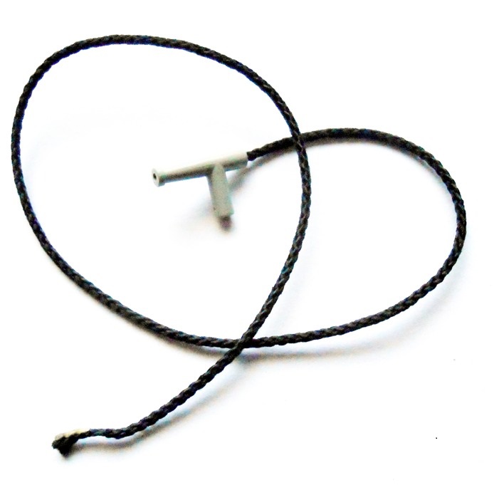 Seil  / Schlauch mit Düse / Pistole althellgrau