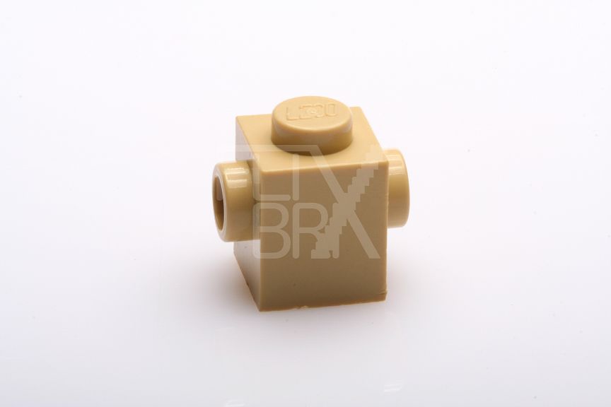 1x1 modifizierter Stein mit 2 Noppen beige