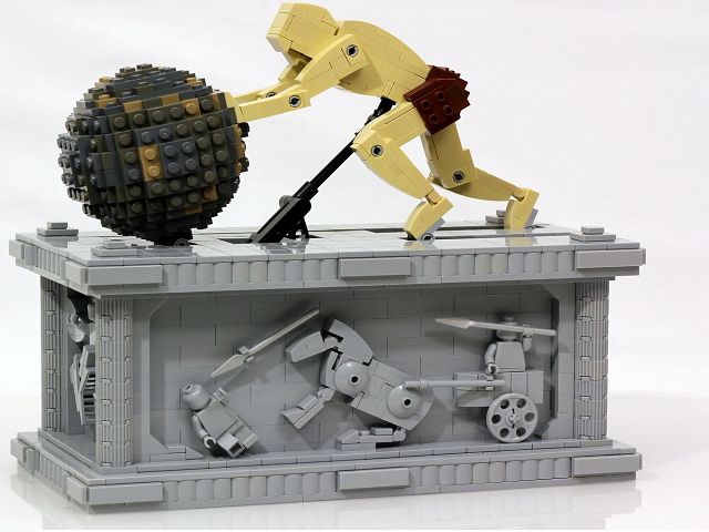 Alle original LEGO-Teile für das MOC Sisyphus Kinetic Sculpture