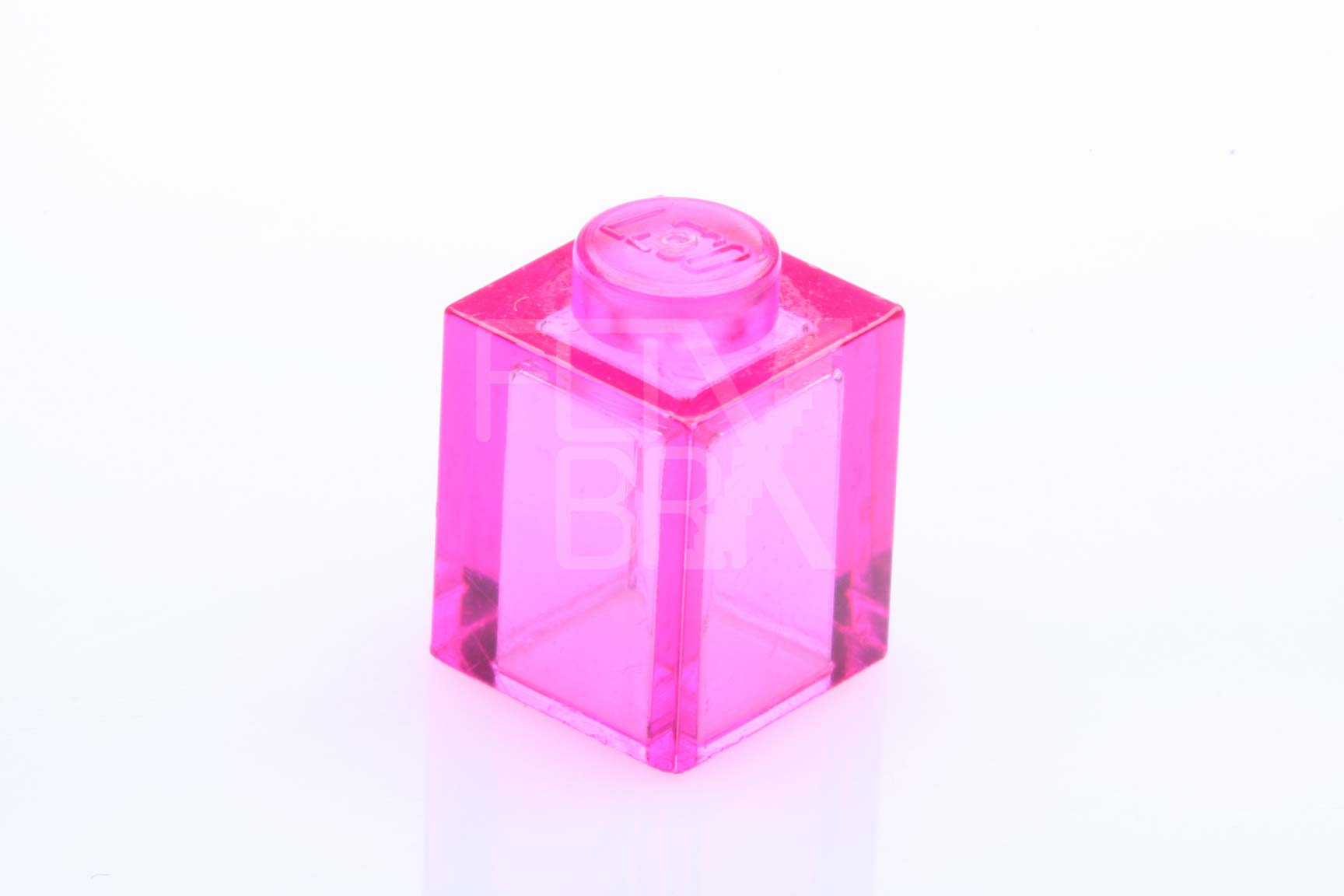 1x1 Stein  transparent-pink