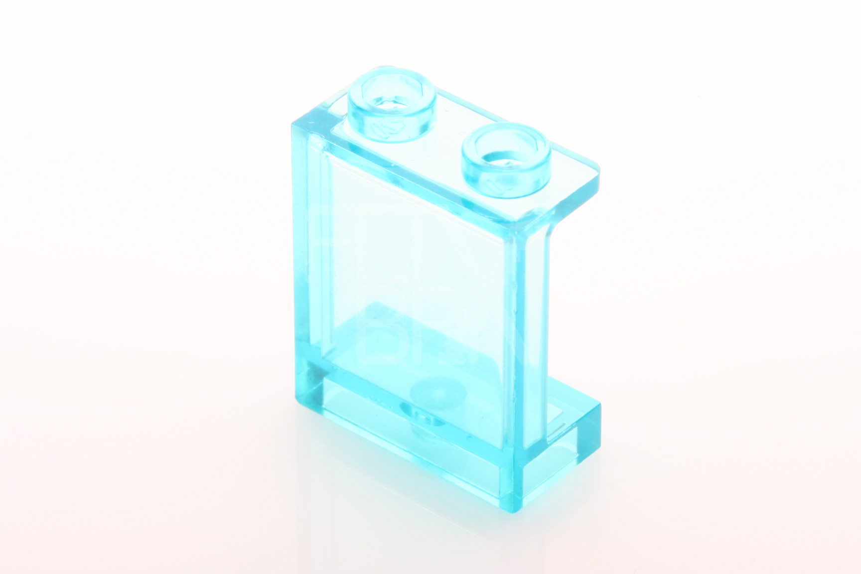 1x2x2 Wandelement / Paneel Seitenstützen transparent-hellblau