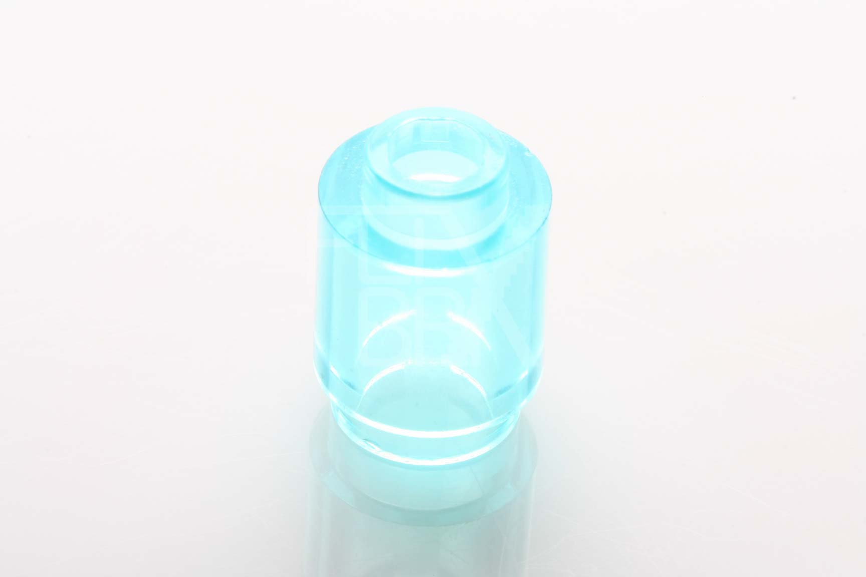 1x1 Rundstein transparent-hellblau