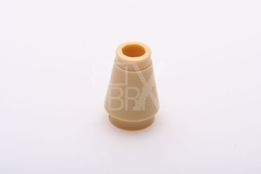 1x1 Kegel mit Rand/Nut beige