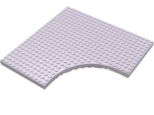 24x24 Stein / Platte mit 12x12 Ausschnitt bogen flieder