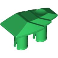 1x2 Fahrzeug Verkleidung / Panzerung mit 2 Pins grün