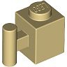1x1 modifizierter Stein mit Griff beige