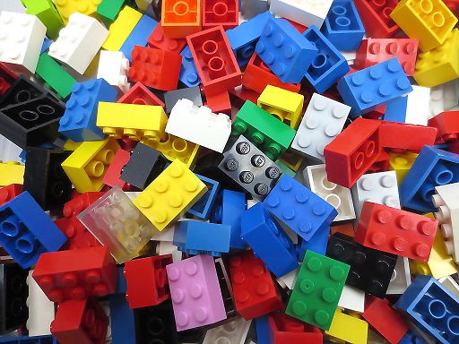 200 LEGO® Steine 2x3 verschiedene Farben 
