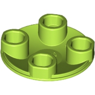  2x2 Rundplatte Boden abgerundet lindgrün