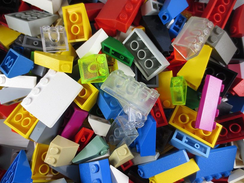 50 LEGO® Dachsteine / Schrägsteine in einer tollen Mischung  