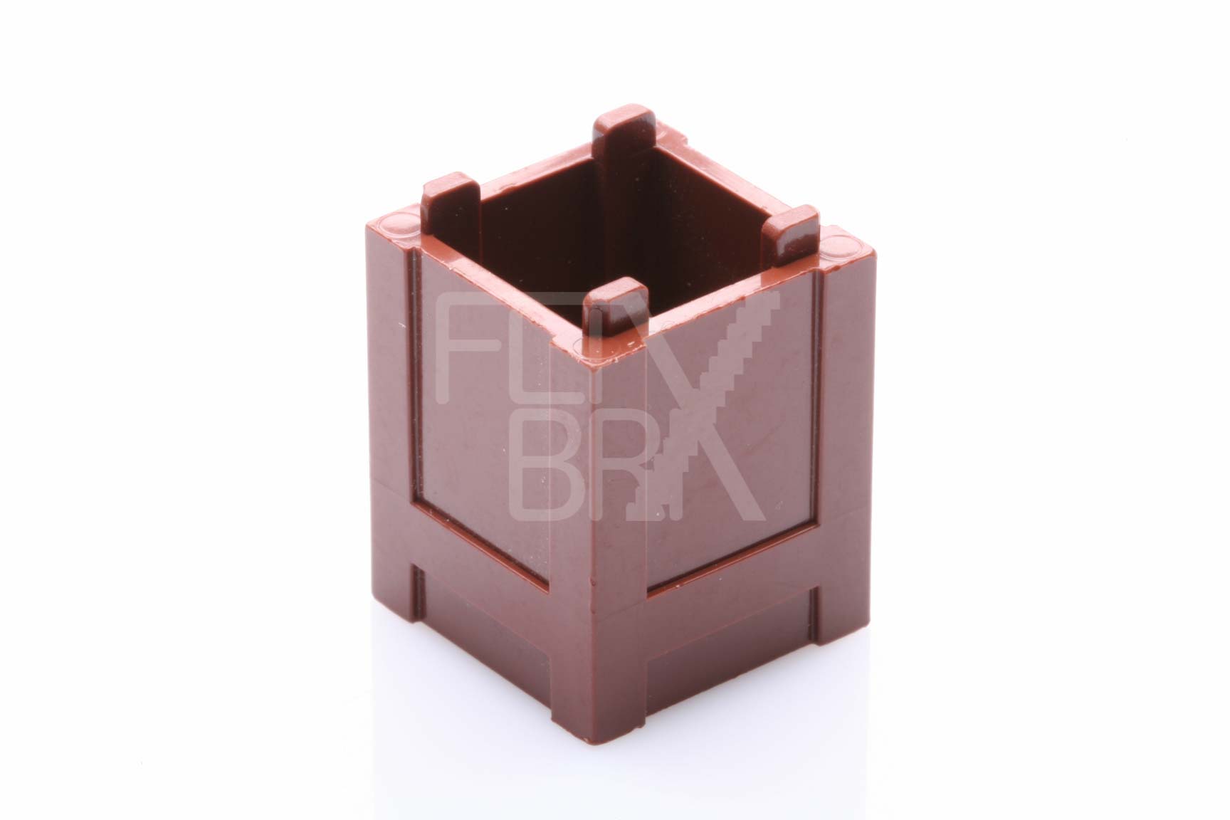 2x2x2 Box / Container offen neubraun