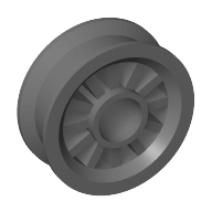 2x2 Felge mit Speichen und Pin-Loch 17mm neudunkelgrau