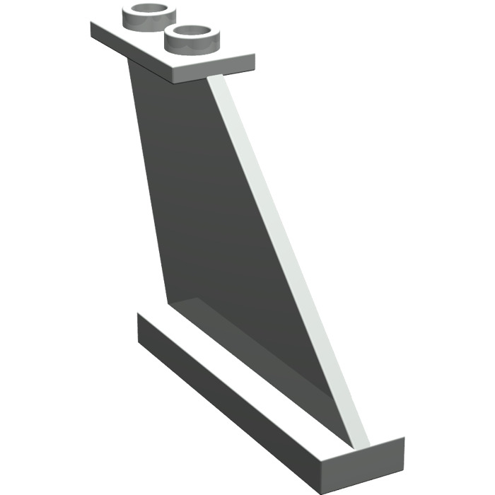 1x4x3 Heckflügel Ruder althellgrau