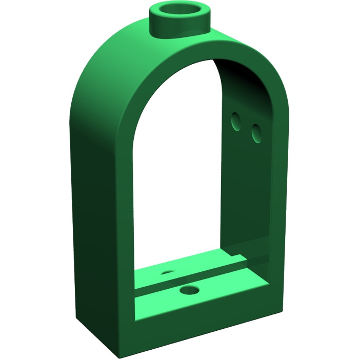 1x2x2 2/3 Fensterrahmen mit Bogen grün