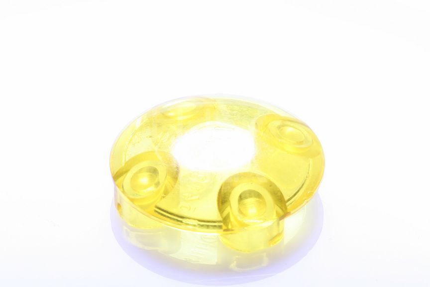  2x2 Rundplatte Boden abgerundet transparent-gelb