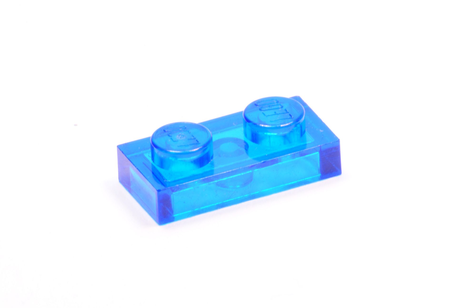 1x2 Platte transparent-blau