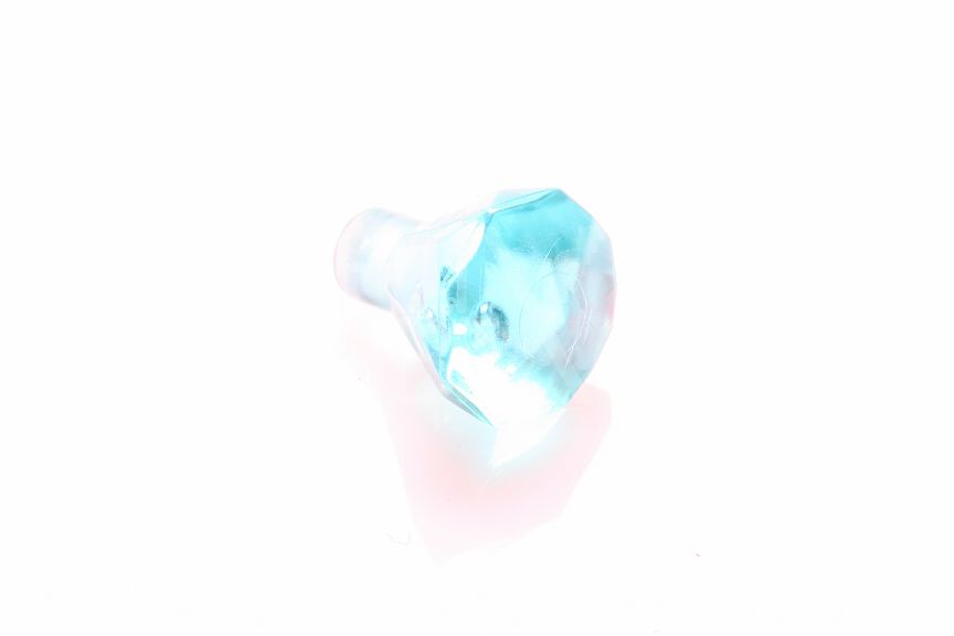 1x1 Diamant transparent-hellblau
