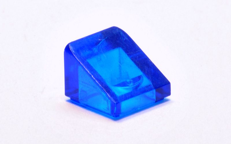 1x1 Dachstein 30° transparent-blau