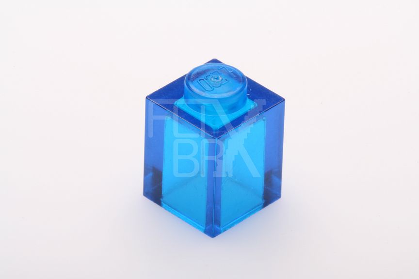 1x1 Stein  transparent-blau