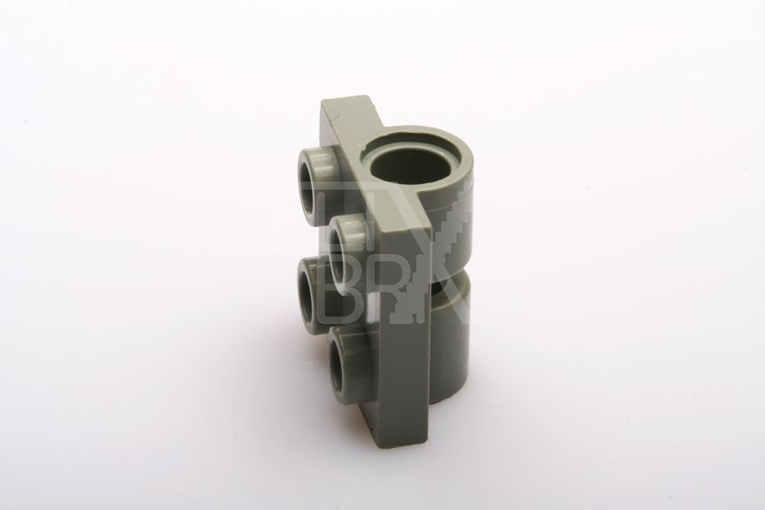 2x2 Achsplatte mit 2 Pinlöchern althellgrau