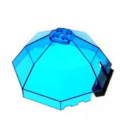 10x10x4 Windschutzscheibe / Canopy octagonal transparent-blau