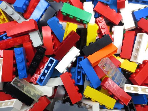 200 LEGO® Steine 1x4 verschiedene Farben 