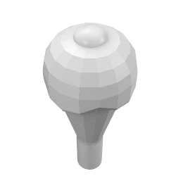 Minifigur Eiscrem mit Waffel weiss