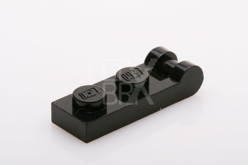 1x2 modifizierte Platte mit Halter schwarz