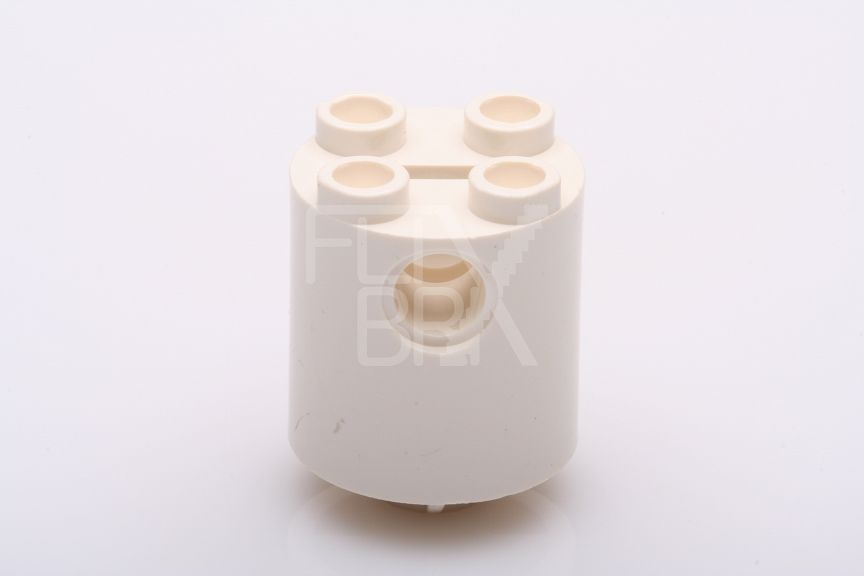 2x2x2 Roboter Körper ( R2D2)  Stein rund weiss