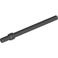 6L Stange / Bar mit Stopring schwarz