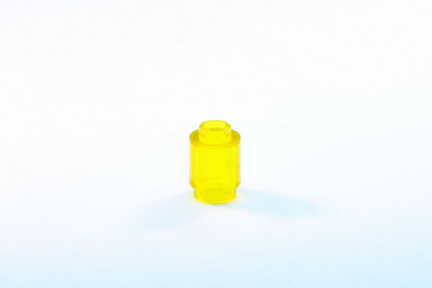 1x1 Rundstein transparent-gelb