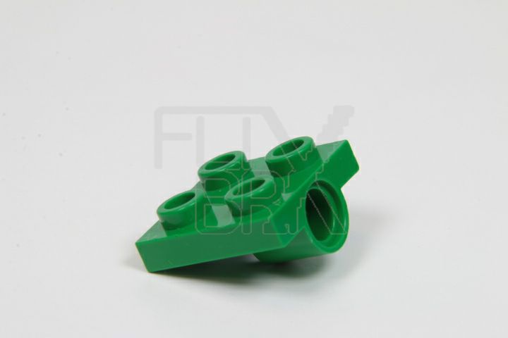 2x2 Achsplatte mit 1 Pinloch grün