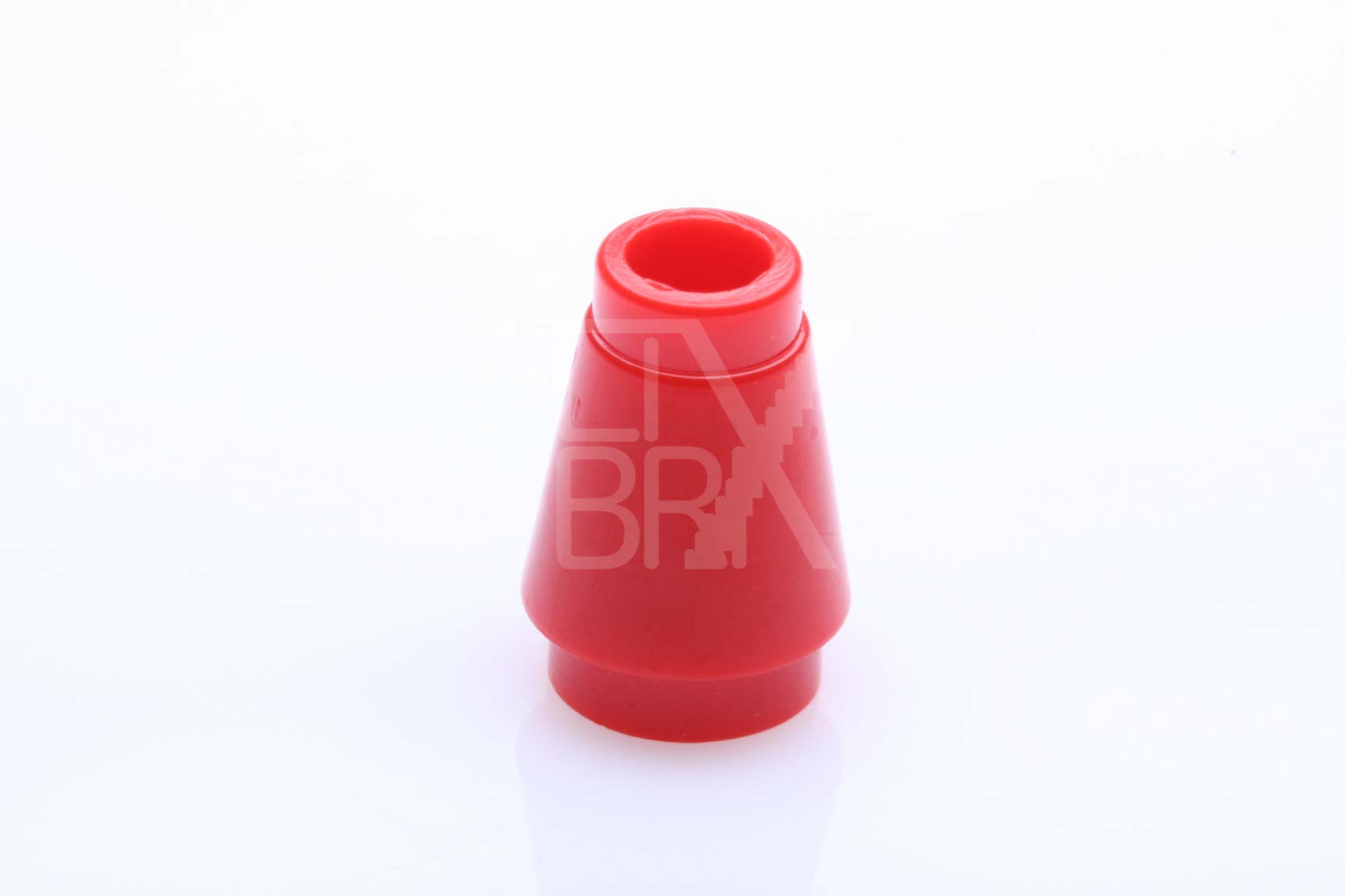 1x1 Kegel mit Rand/Nut rot