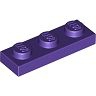 1x3 Platte lila
